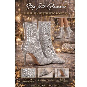 Steve Madden - Rhinestone Ankle Boots